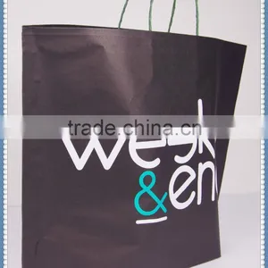 White Kraft Paper Bag Flexo Printing Fashionable and Competitive Price Twisted Patch Handle thumbnail-3