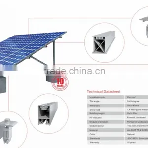 Solar Panel Mounting Rail for Flat Roof thumbnail-1