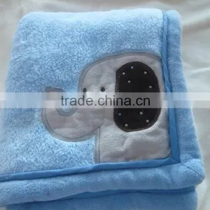 Baby Blanket With Embroider-elephant thumbnail-1