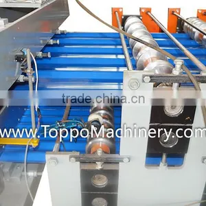 Large Construction Glazed Tile Roof Use and Double Forming Machine thumbnail-5