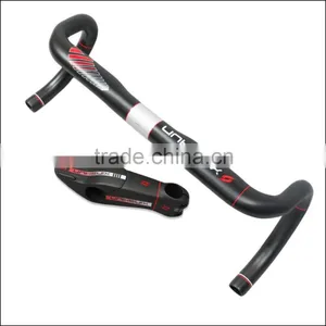 2016 Xinshun Mountain Bikes Carbon Handlebar Mtb Road Bike Accessories Bicycle Parts Grips With Stem BH2212 thumbnail-1