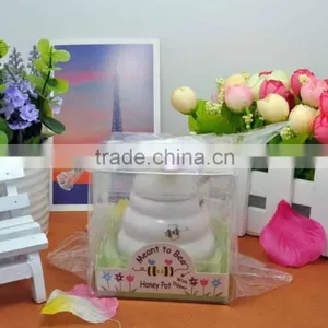 Meant to Bee Ceramic Honey Pot Cute Wedding Favors thumbnail-2