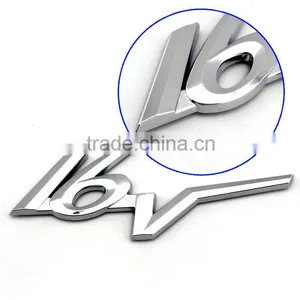 Auto Decoration Chrome Letters 16v 3d Car Badge thumbnail-2