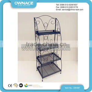Convenient Folding Cosmetic Wire Basket Display Rack thumbnail-2