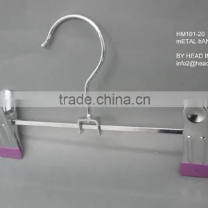 The HEAD Metal Hanger ,plastic Plated One Bar Clips Hanger for Pants Simple Hanger Best Price thumbnail-2