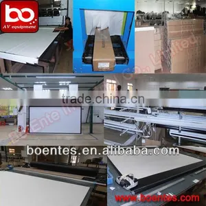 1.0 High Gain 96*96 Inch Manual Projector Screen With Self-Locking thumbnail-5