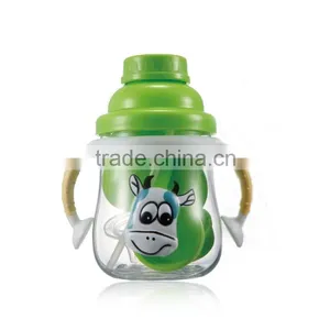 Fashion Design pp Baby Feeding Training Sippy Cup Silicone Nipple With Handle Easy to Grip thumbnail-3