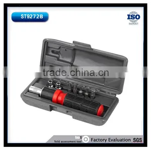 15pcs Tool Set Adaptor 6'' Combination Pliers 3-way Ratchet Handle 1/4'' Sockets Bits thumbnail-1