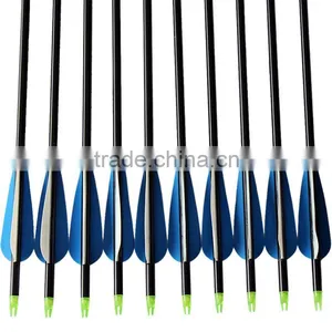 Hunting Bow Arrows Aluminum Arrow Shaft With 3''Inch Plastic Fletches thumbnail-3