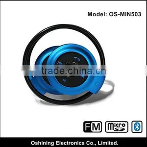 Popular Blue Delicate Mini Foldable Bluetooth Stereo Headphone With TF Card(OS-MINI503) thumbnail-2