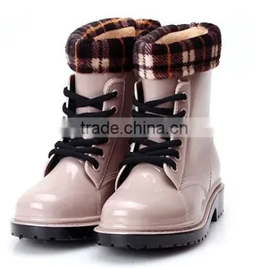 Women Printing Rain Shoes Hiking Boots thumbnail-3