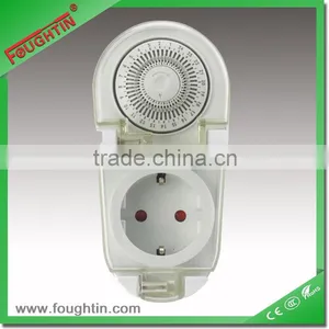 Waterproof Daily Timer Socket With Germany Plug Electrical Timer thumbnail-1