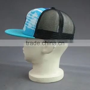 Hot Sale Custom 5 Panel Trucker Cap With Woven Badge thumbnail-3