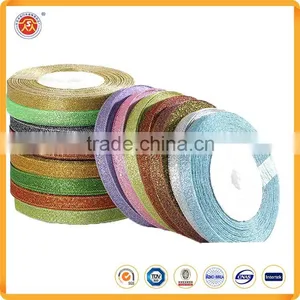 Golden Color and Satin Award Ribbon Pattern Award Ribbon For Christmas thumbnail-3