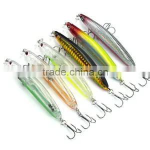 9cm/9.8g Bionic Bait Fishing Lure Minnow Tackle Fishing Bait Hooks Kit thumbnail-3