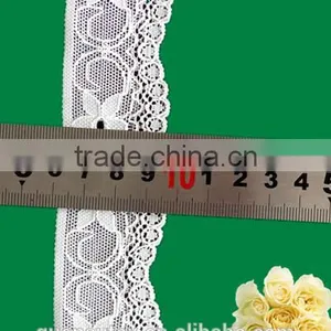 White French Chantilly Lace Trimming Nylon Bridal Lace Trimming thumbnail-2