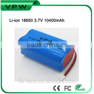 High Power Rechargeable 18650 3.6V 10400mAh Li-ion Battery Cell for Electronic Machine thumbnail-2