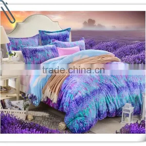 100% Polyester 3d Printed Textile Fabric With Big Flowers Bedsheet of China thumbnail-4
