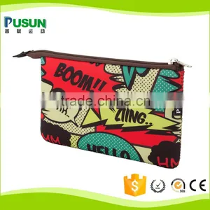 Custom Waterproof Zipper Cheap Neoprene Pencil Case thumbnail-1