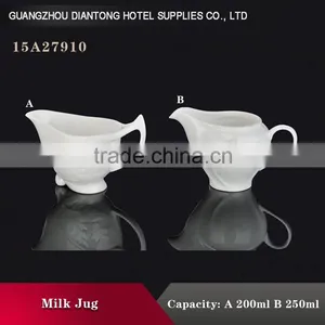 Wholesale Elegant Porcelain Mini Milk Jug Without Handle thumbnail-6