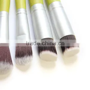 24pcs Vegan Bamboo Handle Makeup Brush Set With Powder Angled Foundation Lip Eye Brush thumbnail-6