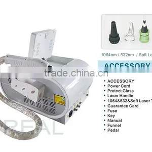 Tattoo Laser Removal Machine Q Switched ND Yag Laser 800mj Tattoo Removal And Skin Whitenning Machine Q Switched Laser Machine thumbnail-5