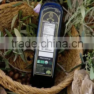 Pure Natural Extra Virgin Olive Oil.Organic Olive Oil With ISO9001 Certification. 500 ml Marasca Bottle thumbnail-4
