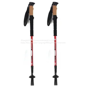 Ultralight Nordic Walking Sticks Telescopic Trekking Poles Anti Shock Hiking Sticks Camping Equipment thumbnail-1