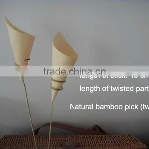 Natural Bamboo Pick (twisted) thumbnail-1