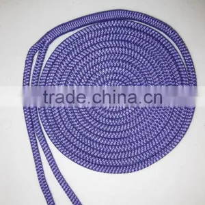 3/8" X 10' NYLON DOUBLE BRAID DOCK LINE - Purple thumbnail-1