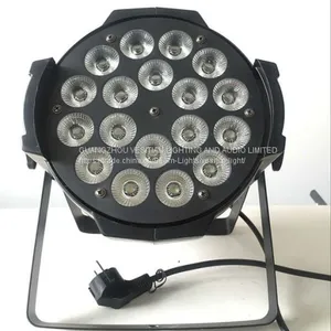 DMX 18 штук 15Вт RGBWAUV 5 в 1 светильник LED PAR для внутренней сцены thumbnail-4