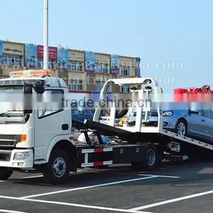 Dongfeng New RHD 4Ton Flatbed Tow Truck for Sale thumbnail-3