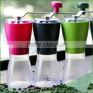 Plastic Housing Portable Coffee Mill/grinder, Manual Ceramic Burr Coffee Grinder, Hand-crank Coffee Mill thumbnail-1