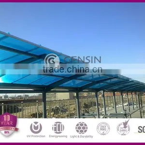 100% Waterproof Polycarbonate Sheet/U Lock Polycarbonate Profile Sheet for Carport Roofing thumbnail-1