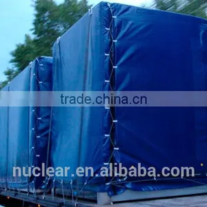 Heavy Duty PVC Tarpaulin for Truck Cover/ Truck Side Curtain thumbnail-5