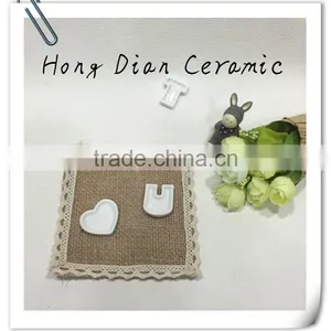 China,used Chafing Dishes,ceramic Letters Decoration, Mini White Ceramic Letter Dish Decoration thumbnail-1