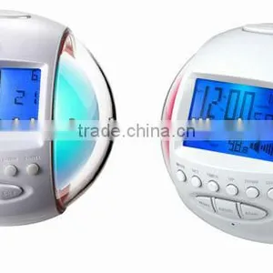 7 Color Changing LED Digital LCD Alarm Clock With Radio thumbnail-2