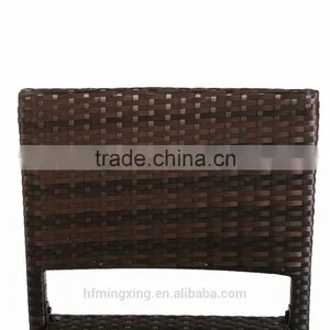 2 Pcs Outdoor All Weather Brown Wicker Chairs thumbnail-4