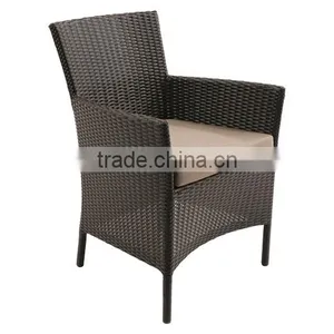 2017 Trade Assurance Most Popular Simple Design Cheap pe Rattan Aluminium Garden Single Armchair thumbnail-1
