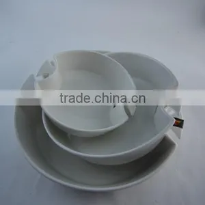 Good Quality High White Ceramic Bakeware Set With Handles thumbnail-1