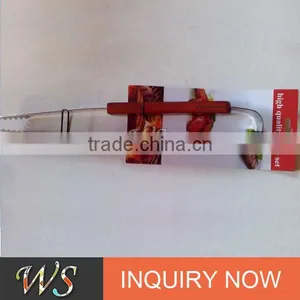 Food Grade Safe Stainless Steel Food Clip With Wood or Silicon Handle Cusotmized thumbnail-1