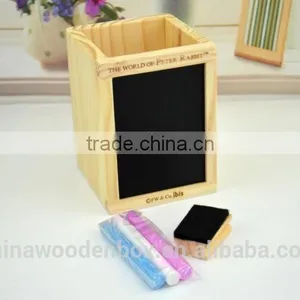 Wooden Pen Container With Blackboard thumbnail-2