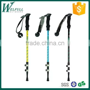 Carbon Fiber, Walking Stick, Trekking Pole, External Lock, 3 Sections SZ15506 thumbnail-1
