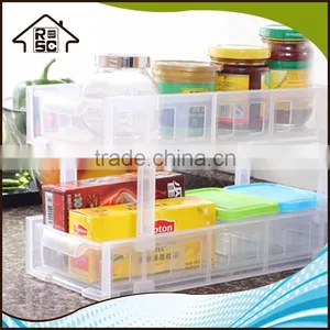 NBRSC Portable Cheap Storage Shelves Spice Rack Organizer Kitchen Plastic Storage Rack With Drawer for Sale thumbnail-1