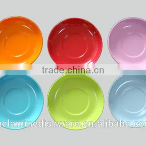 Cute VIbrant Color Round Shape Melamine Dish thumbnail-1