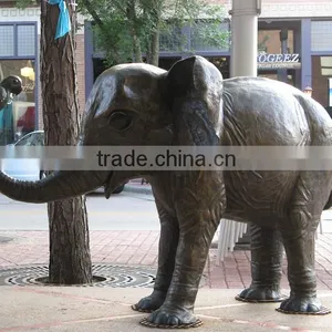 Bronze Foundry Outdoor Garden Antique Bronze Elephant Sculpture thumbnail-1