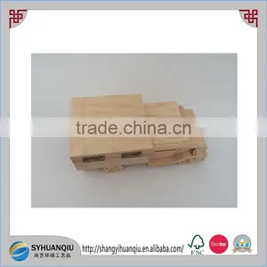 Handmade Decorative Wooden Truck Toy Moeny Box thumbnail-3