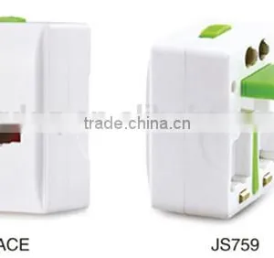 Female to Male Electrical Europe Plug Adapter thumbnail-2