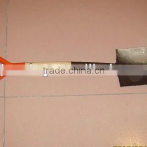15 Degree Orange Grip Wooden Handle Shovel thumbnail-3