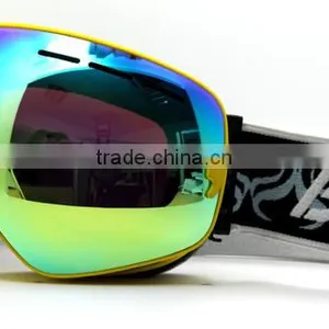 TPU Frame and Smoke REVO Red Lens Snowboarding Goggles thumbnail-1